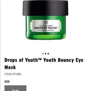 Body Shop Drops of Youth Youth Bouncy Eye Mask 👀